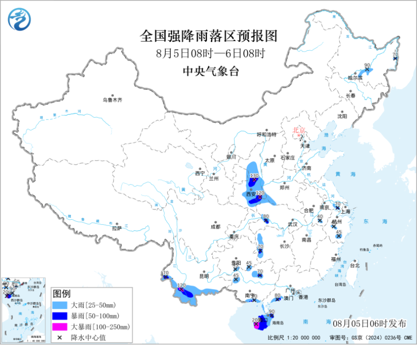 陕西湖北等地有较强降水 东北地区华北等地有强对流天气