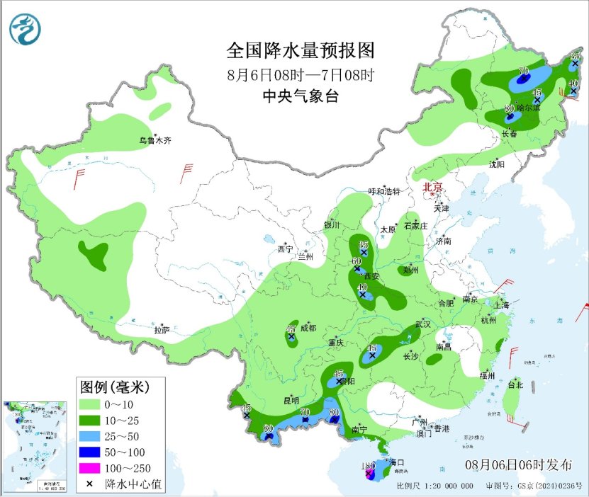 黑龙江陕西云南广西等地仍多降雨 台风“白海豚”趋向华东沿海