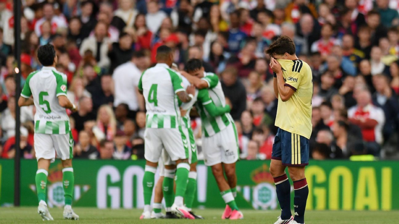 Lacklustre Arsenal beaten by Betis in preseason