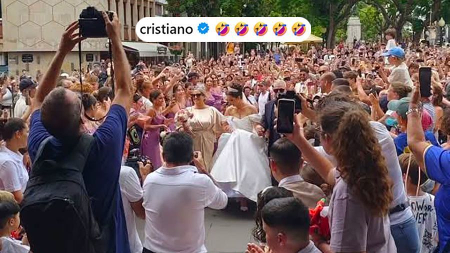 False Ronaldo wedding reports sent huge crowd of fans to another couple's big day. Cristiano found it hilarious