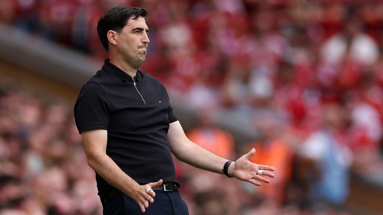 Iraola: Liverpool don't have energy for 90 mins