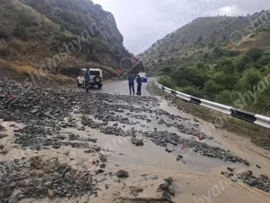 Եղեգիս-Հերմոն ավտոճանապարհին հորդառատ անձրևի հետևանքով տեղի է ունեցել քարաթափում․ այն դարձել է ոչ երթևեկելի