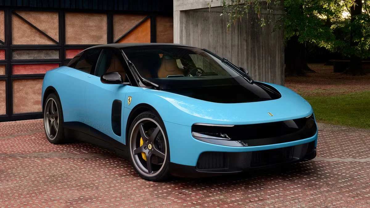 Ferrari unveils its first all-electric car