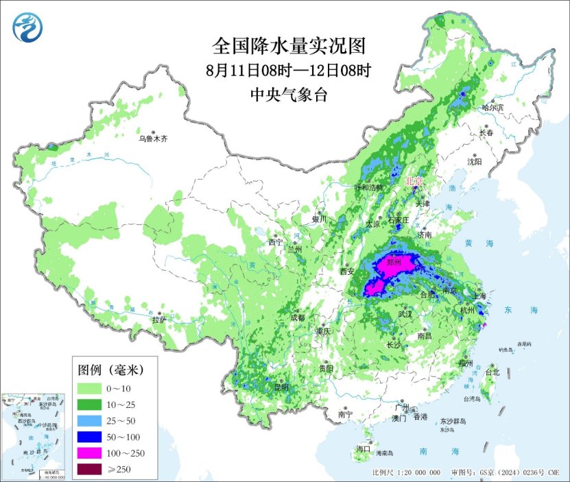 暴雨橙色预警继续生效 河南河北湖北等地有强降雨