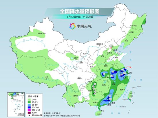 江淮江南华南多分散性强降雨 中东部暑热缓解四川新疆高温持续