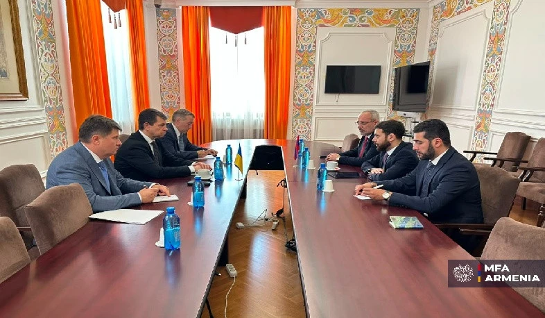 Վահան Կոստանյանը Կիեւում է. հանդիպել է Ուկրաինայի ԱԳ փոխնախարարի հետ