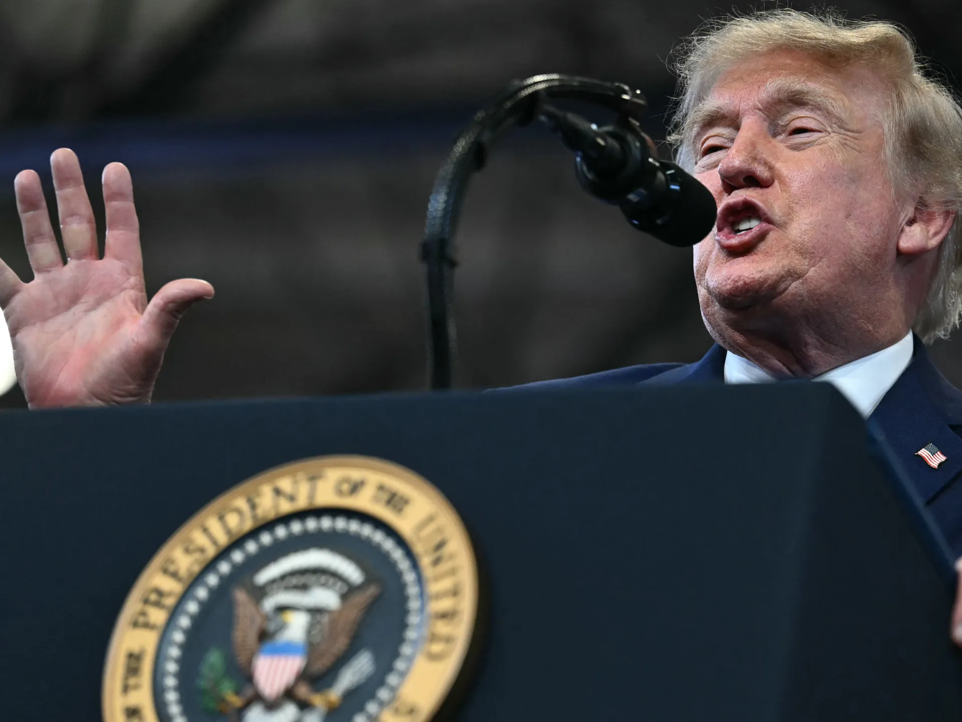 Iran war live: Trump vows to make Hormuz US territory ‘pretty soon’
