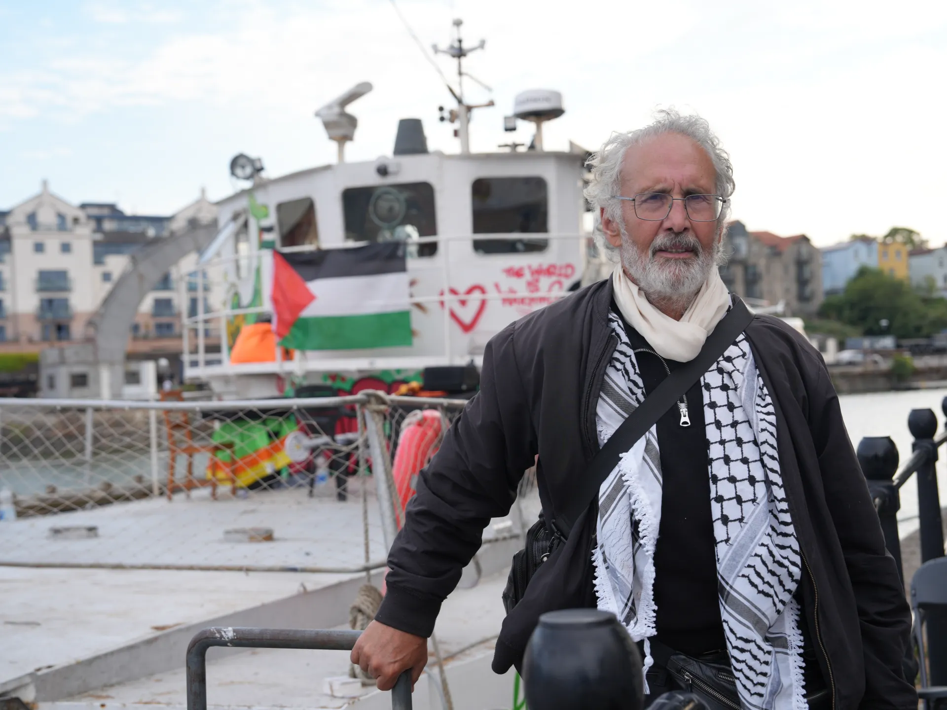 Boat sets sail from Bristol, aiming to break Israel’s siege of Gaza