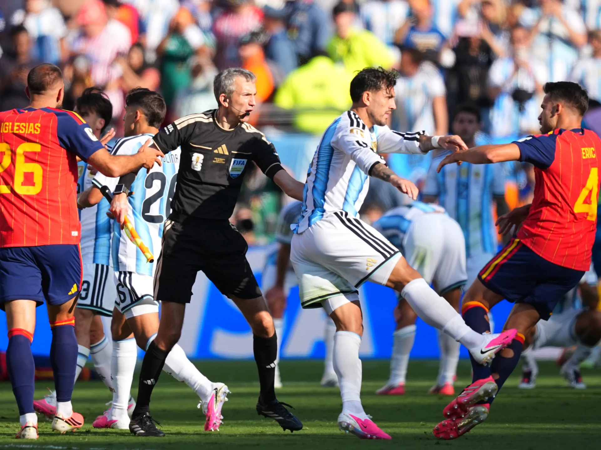 Argentina’s Parades gets 10-game ban for World Cup final scuffle with Spain