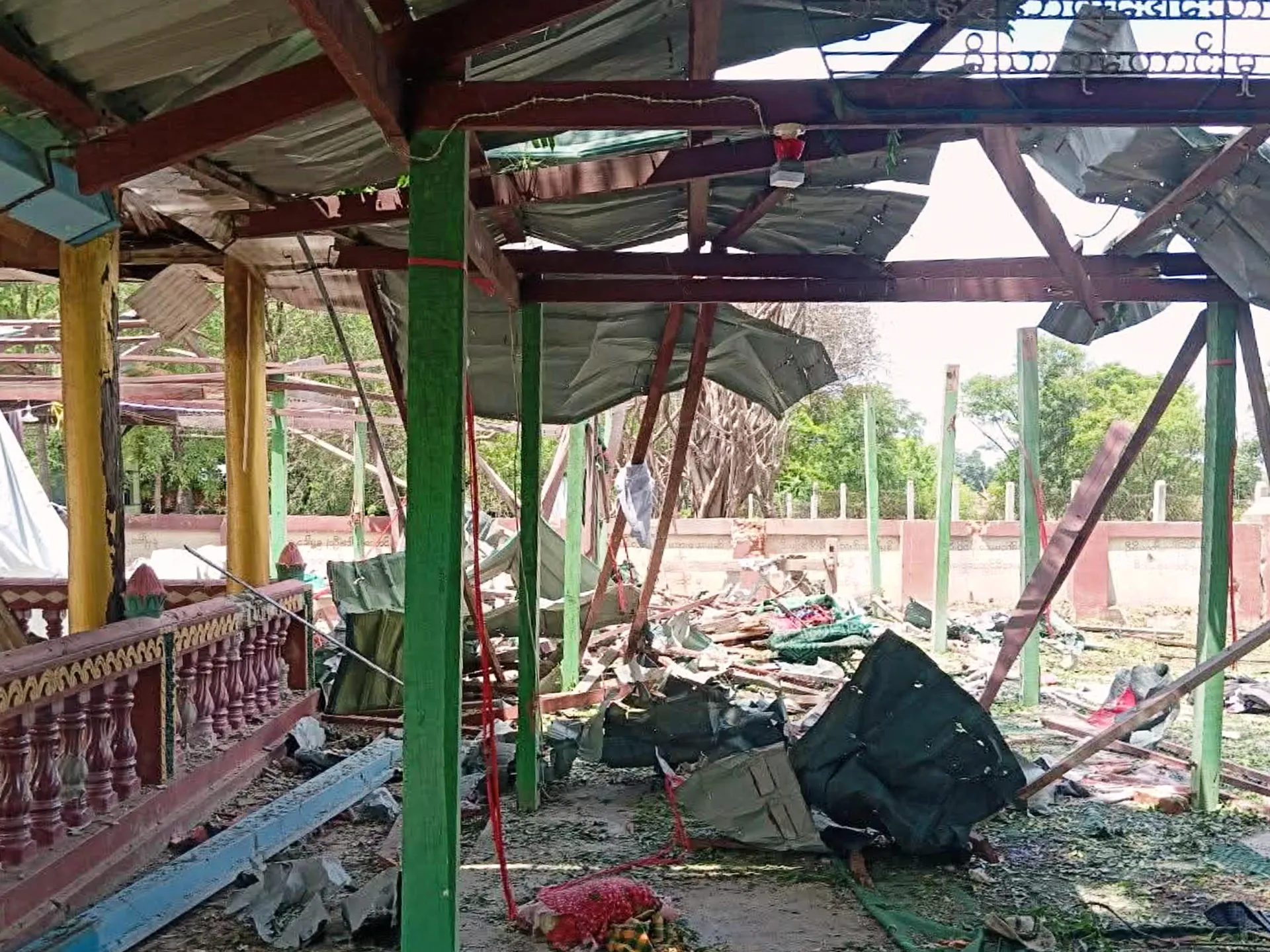 Myanmar military bombing kills 14 at Buddhist monastery, opposition reports