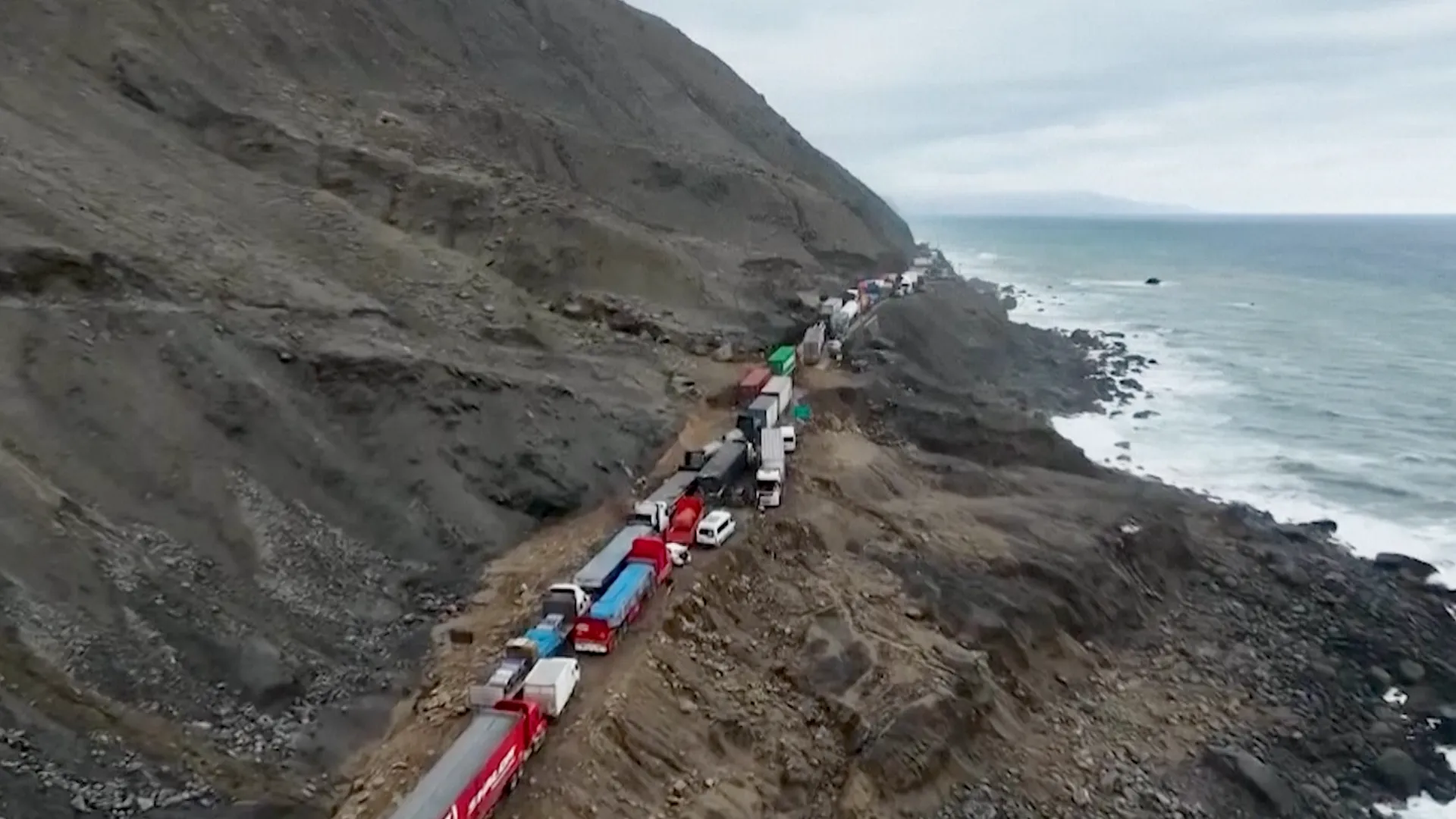 Peru rescues people trapped by landslides on highway for nearly a week