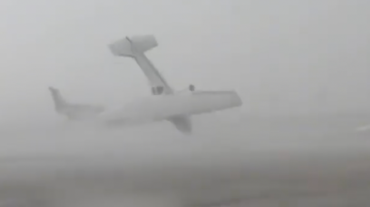 Severe winds toss four aircraft across Italian airport tarmac