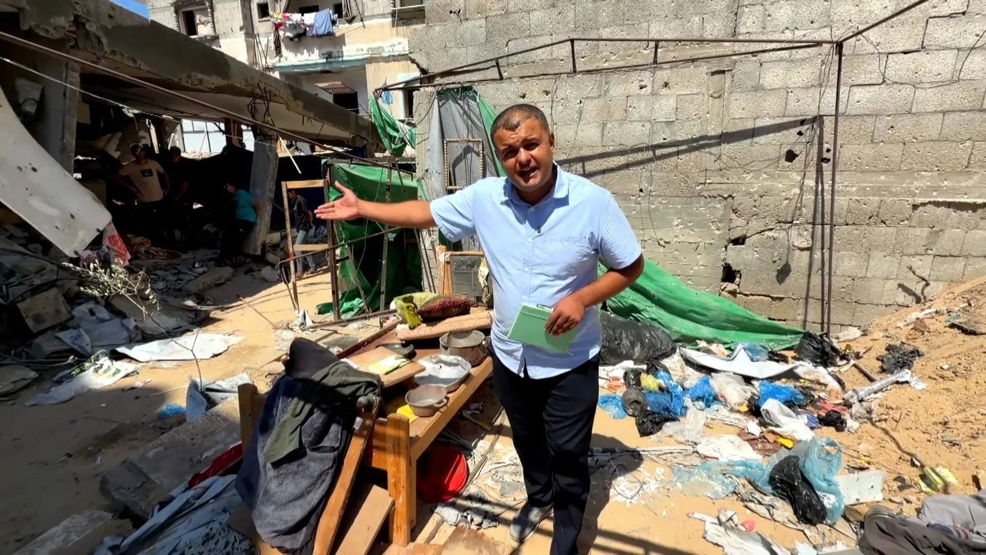 Displaced Palestinians in Gaza face intensifying Israeli strikes