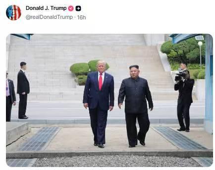 特朗普连晒三张与金正恩合影 韩媒：再释放重启朝美对话信号