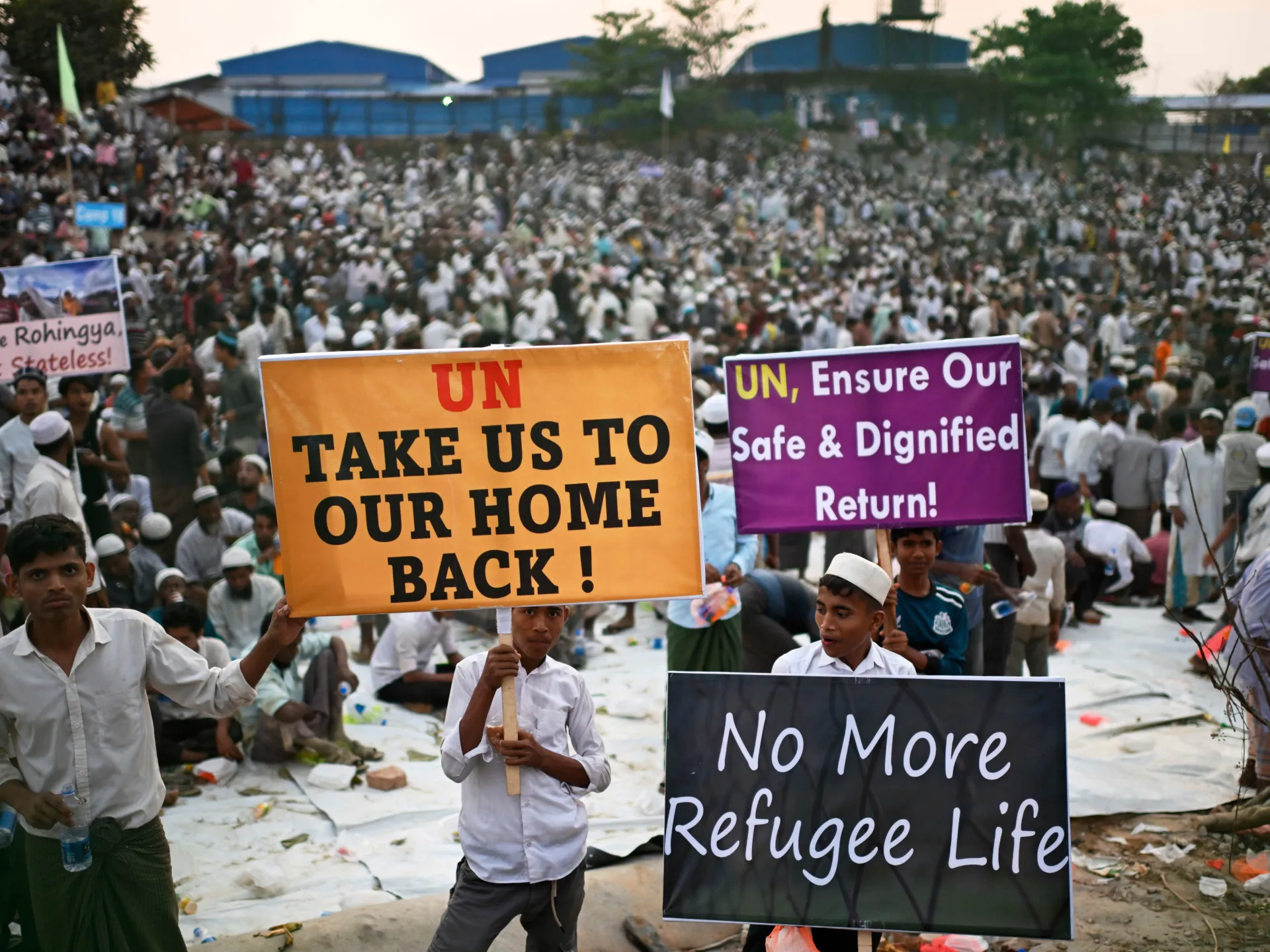 Rohingya refugees demand justice, dignity at Cox’s Bazar protest