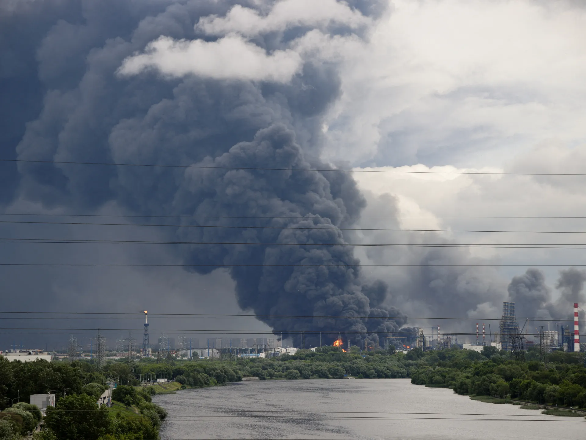 Two killed, refinery on fire in Russia’s Krasnodar after drone attack