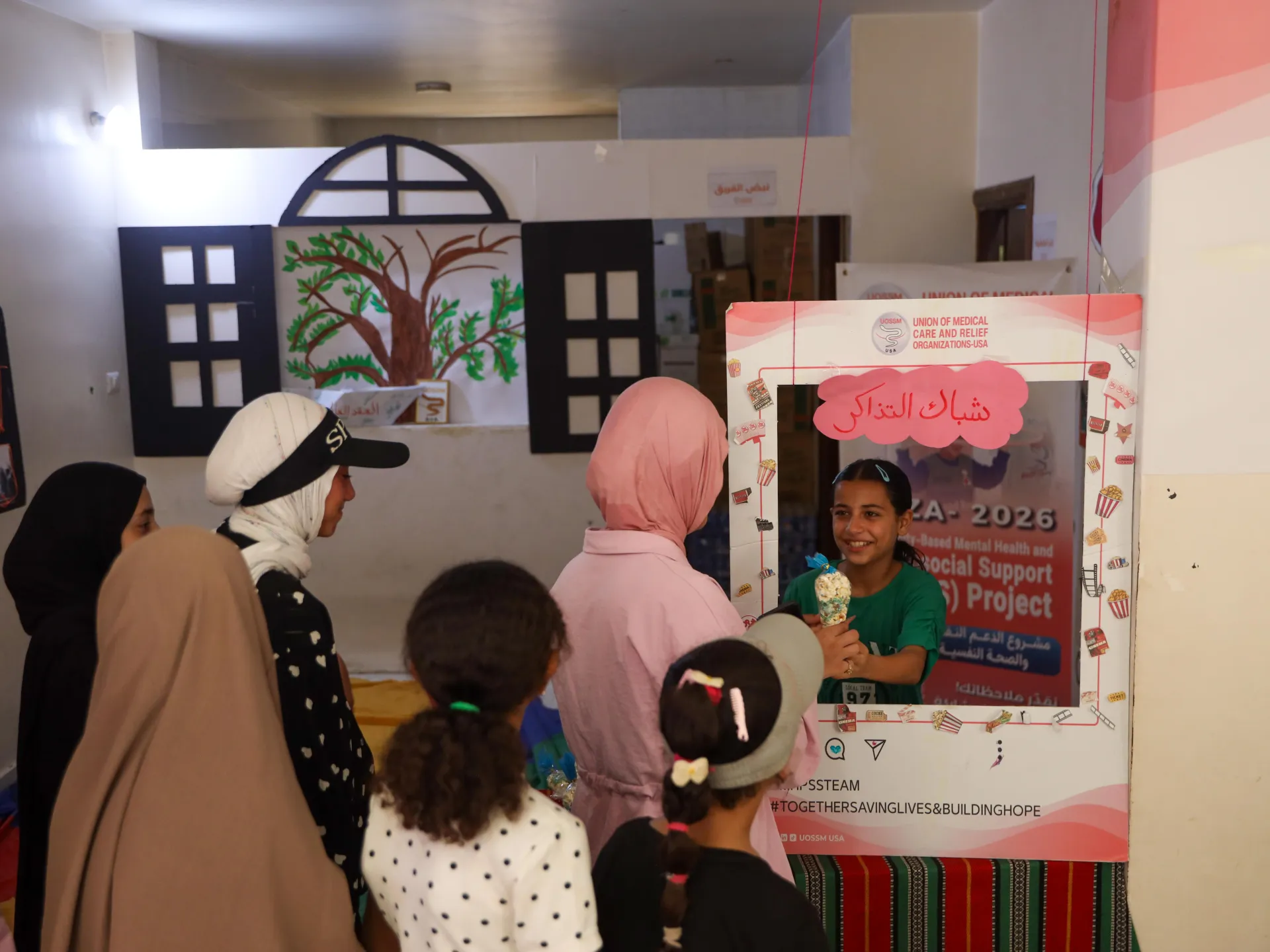 Popcorn and cartoons: A Gaza cinema gives girls a brief escape from war