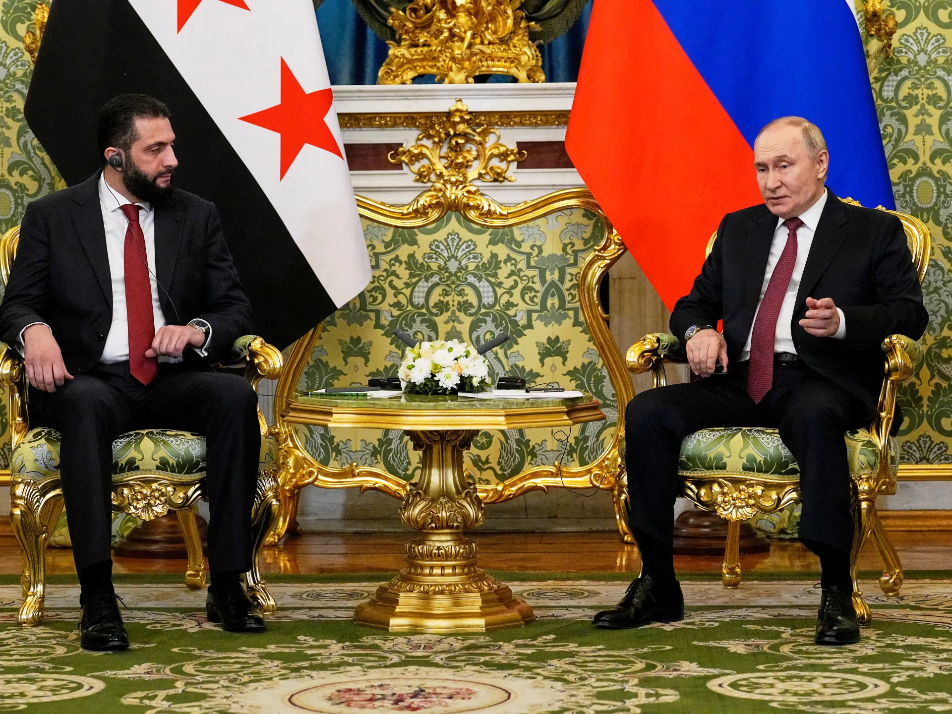 Putin and al-Sharaa discuss Russia-Syria relations, deal on military bases