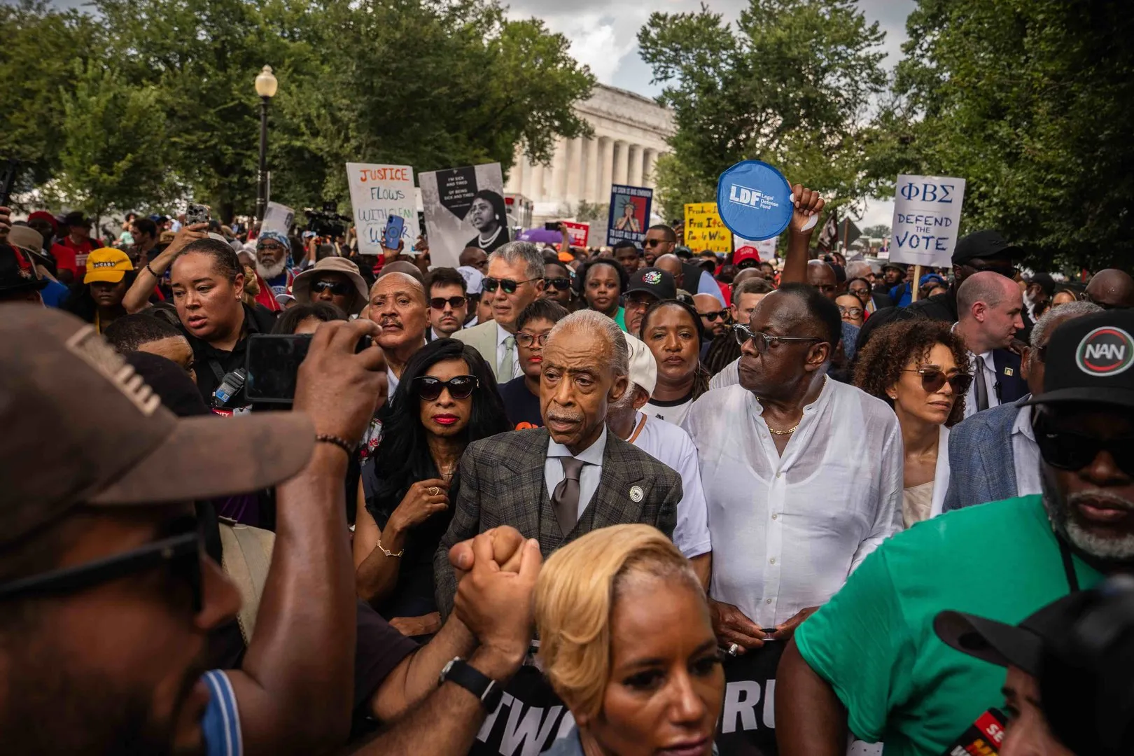 Bernie Sanders, AOC join marchers in Washington to ‘defend the vote’