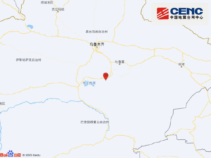 新疆吐鲁番市托克逊县发生5.0级地震 震源深度20千米
