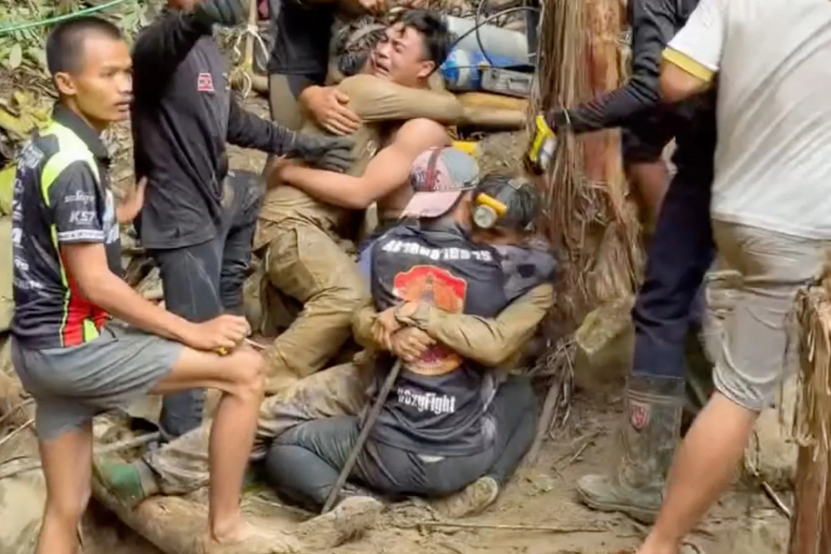 Emotional scenes as more survivors pulled from flooded Laos cave