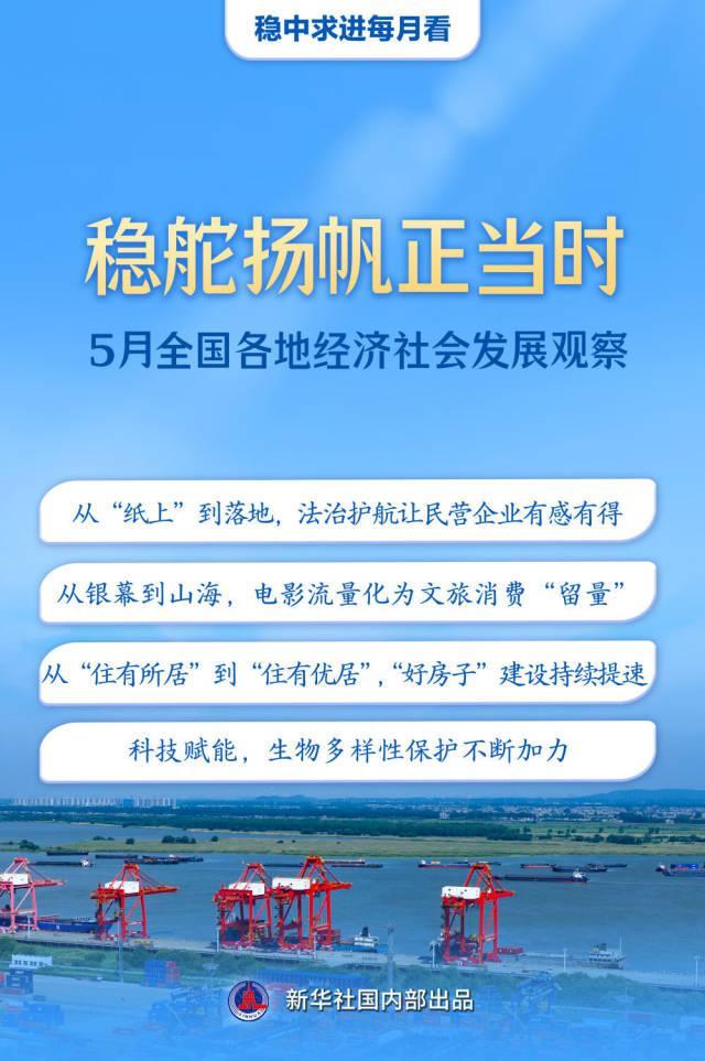 稳舵扬帆正当时——5月全国各地经济社会发展观察