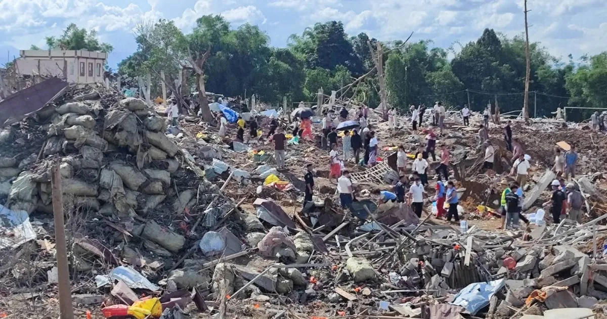 Explosives store blast kills dozens in Myanmar village