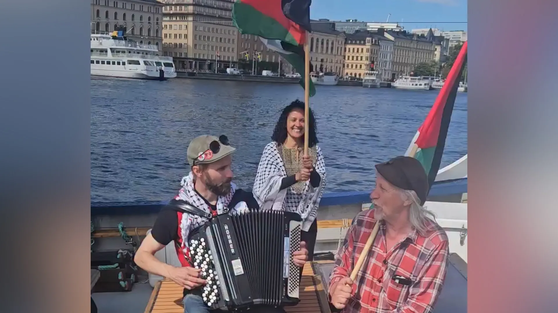 Gaza-bound aid ship begins voyage from Sweden