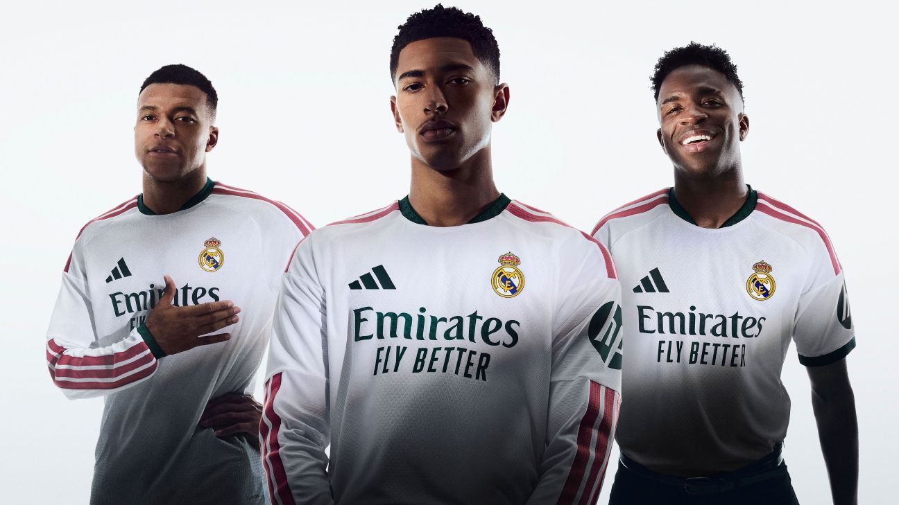 Real Madrid unveil new home kit for quest to end m...