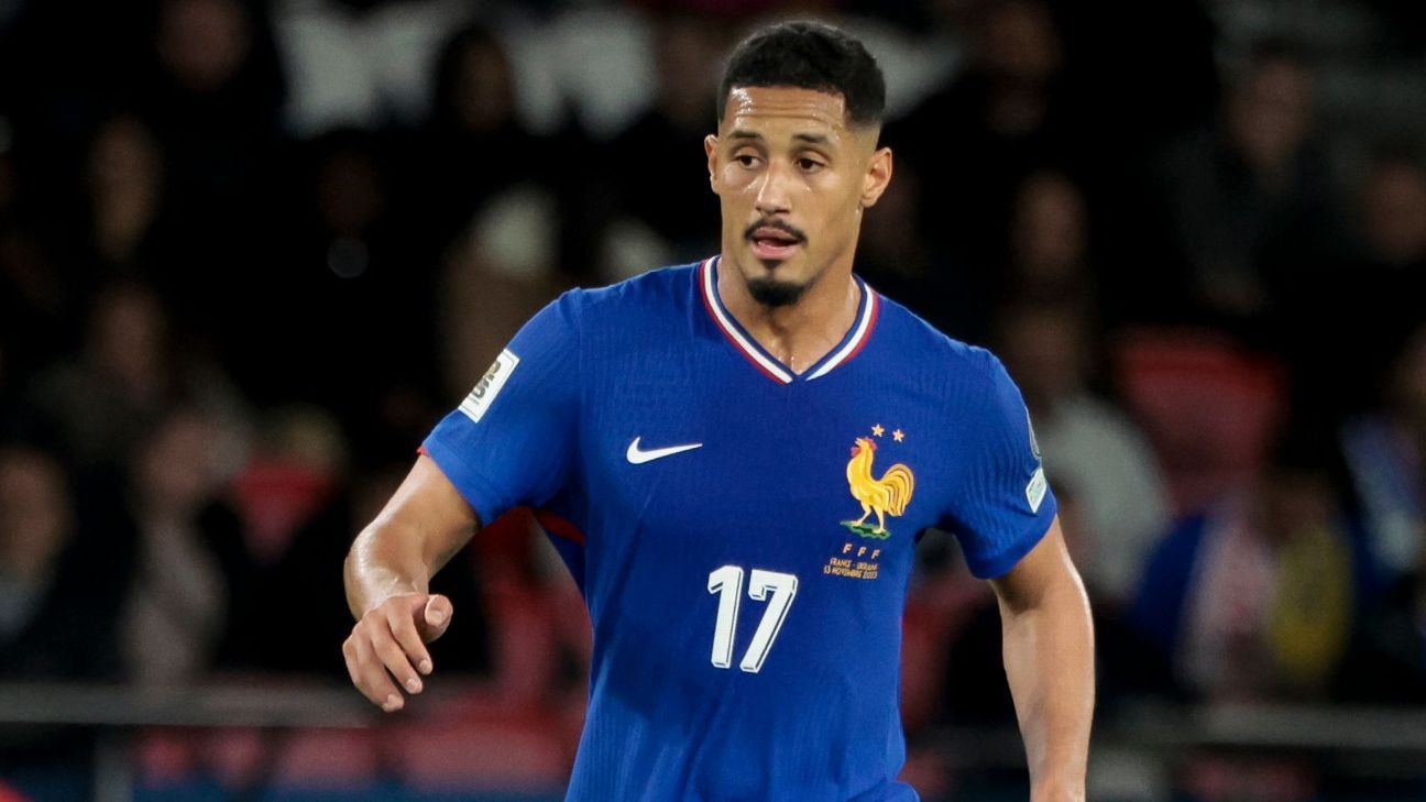 France's Deschamps eases Saliba back injury fears