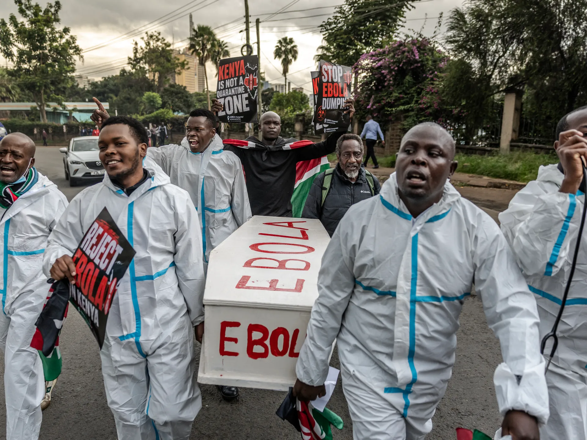 Why is a US Ebola facility in Kenya sparking protests?