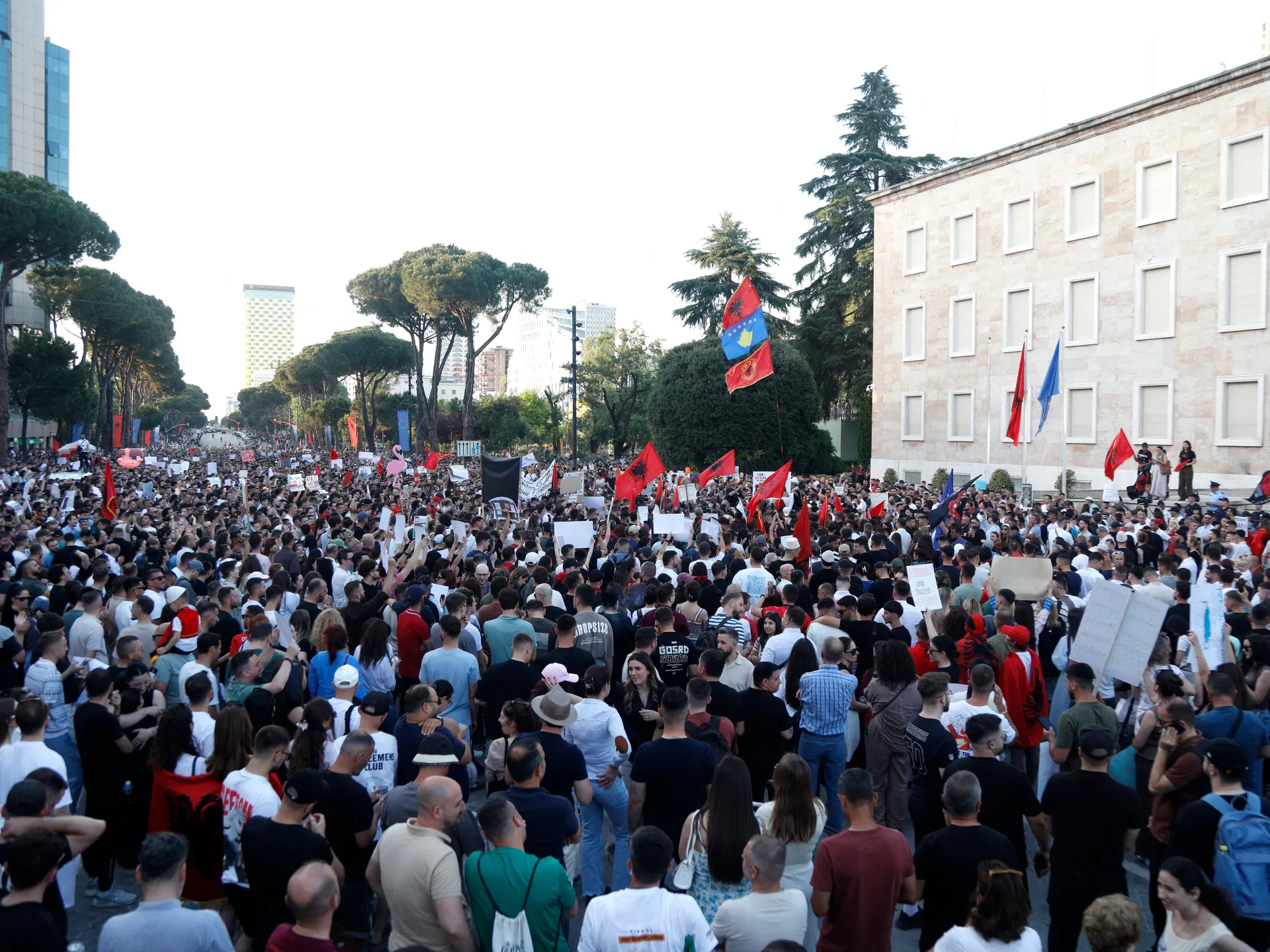 Thousands protest in Albania against coastal resort linked to Jared Kushner