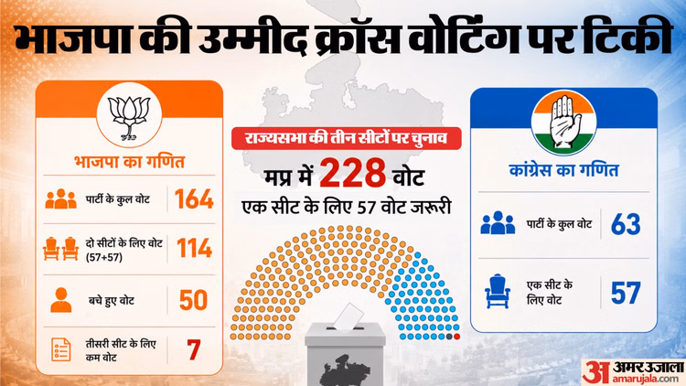 MP Rajya Sabha Elections: कांग्रेस में क्रॉस वोटिंग की आशंका में तीसरी सीट का भविष्य तलाश रही BJP, चला ये दांव