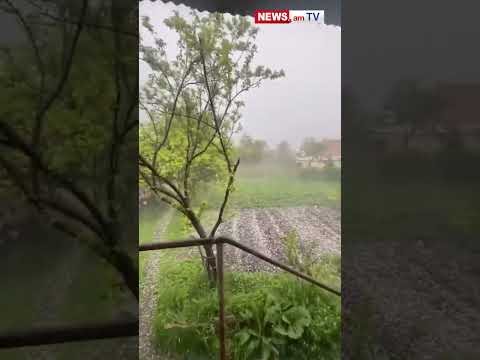 Ստեփանավանում տեղացած կարկուտի հետեւանքով սահմանվել է արտակարգ ռեժիմ