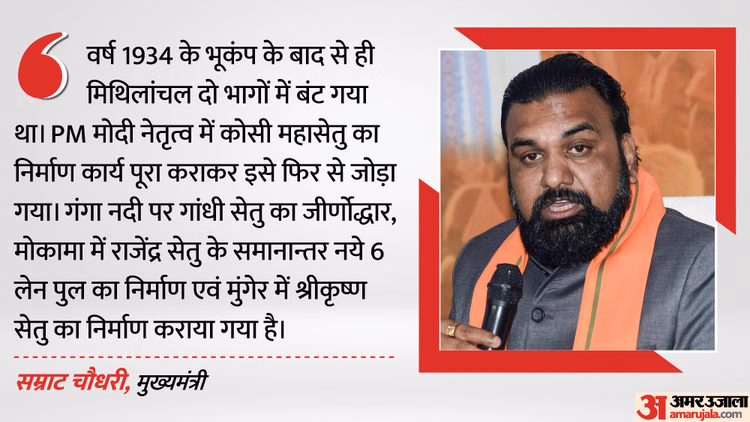 PM Modi : बिहार के सीएम सम्राट चौधरी ने पीएम मोदी को लिखी लंबी चिट्ठी; 1934 के किस बंटवारे की चर्चा की?