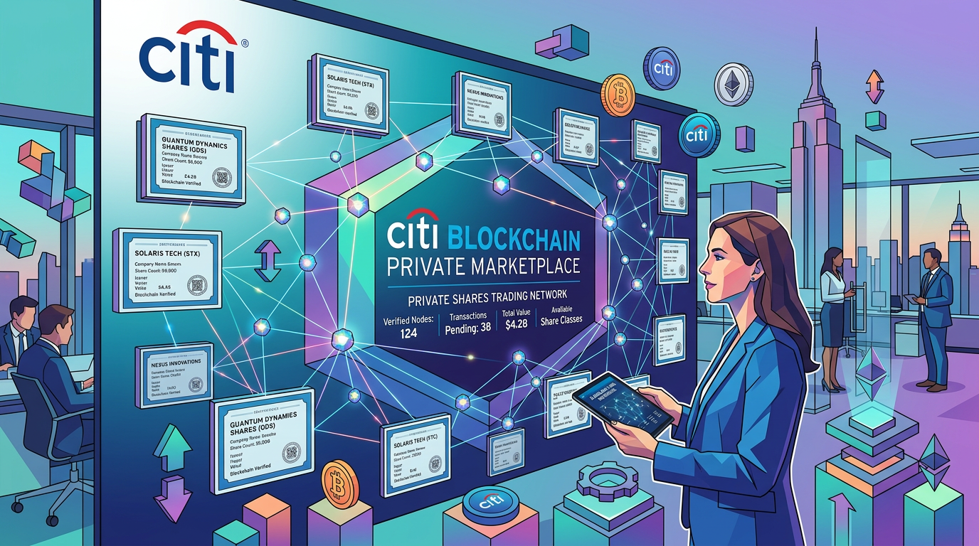 Citi launches blockchain marketplace for private companies shares: Report