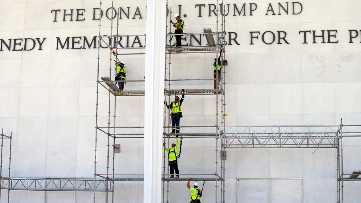 Judge keeps order in place to remove Trump’s name from Kennedy Center