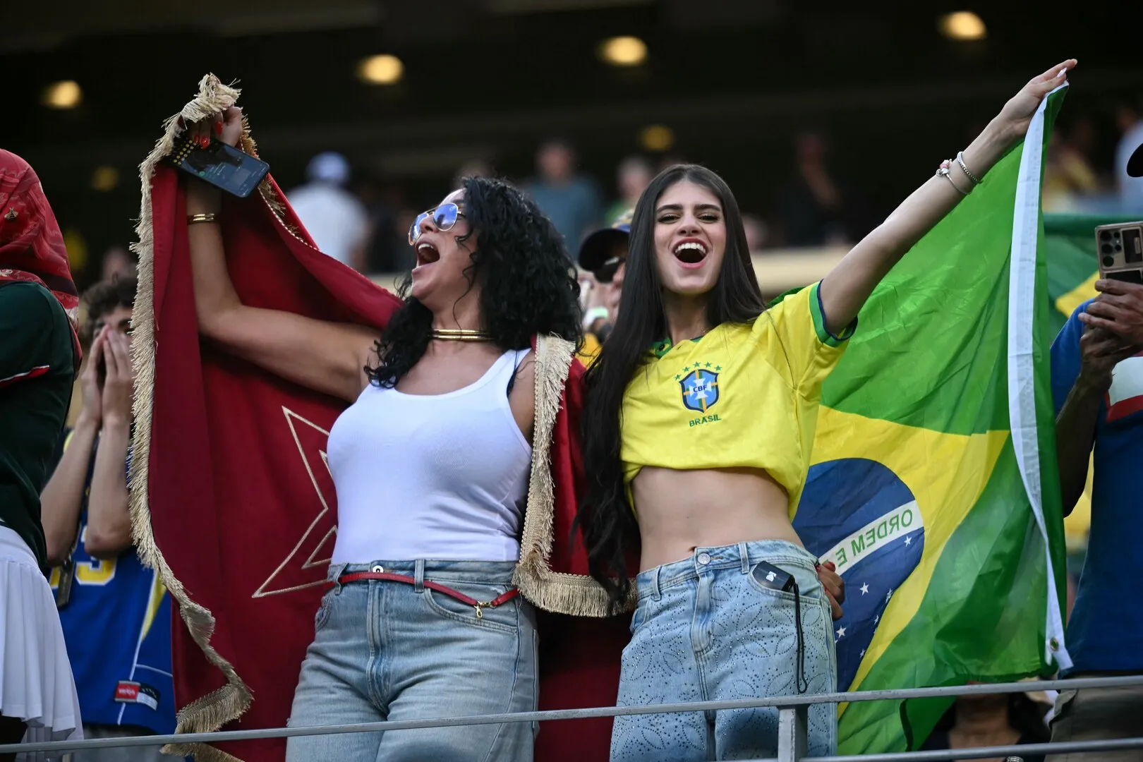 Brazil and Morocco kickoff amid electric atmosphere