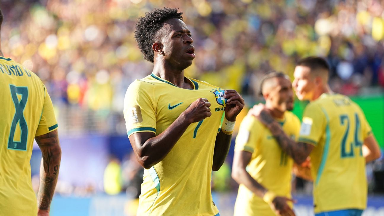 Vinícius Jr. rescues draw for Brazil against Moroc...