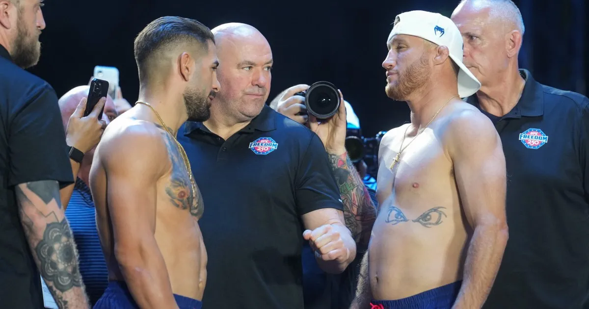 LIVE: Ilia Topuria vs Justin Gaethje title fight at UFC Freedom 250