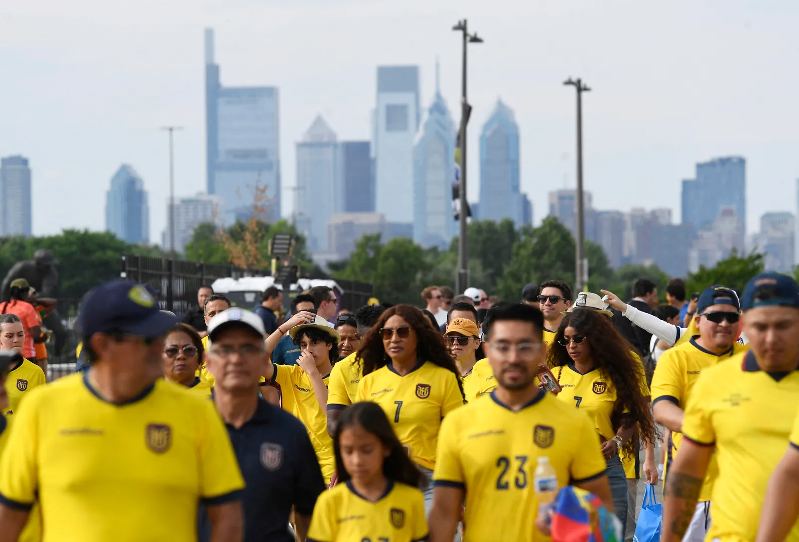 Ecuadorian World Cup fans takeover Philly’s Rocky Steps