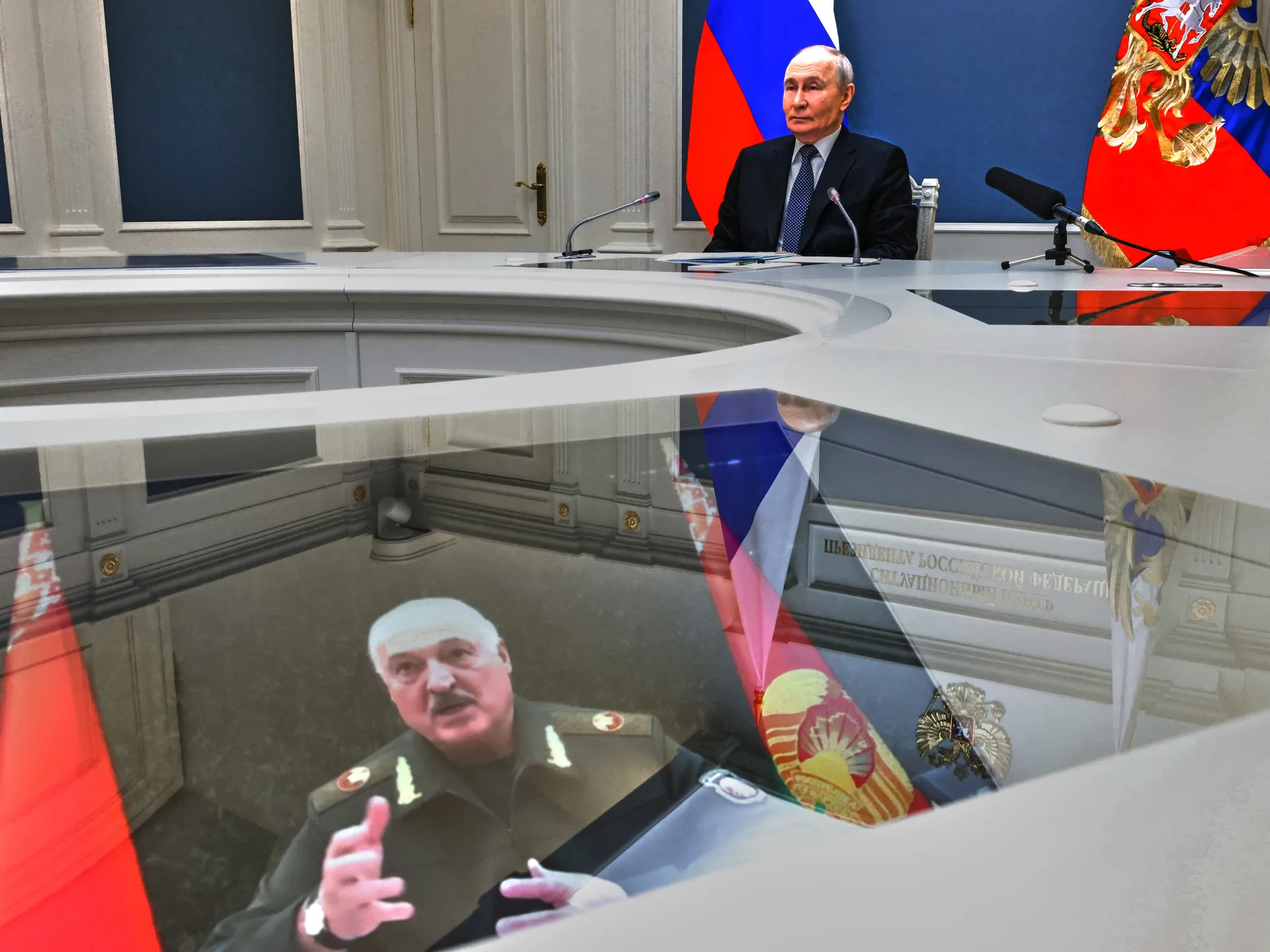 Putin and Lukashenko monitor joint Russia-Belarus nuclear exercises