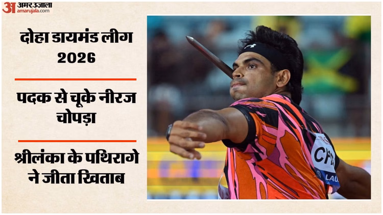 दोहा में नहीं चला नीरज का जादू: चौथे स्थान पर रहे, लेकिन CWG के लिए किया क्वालिफाई; SL के पथिरागे बने चैंपियन