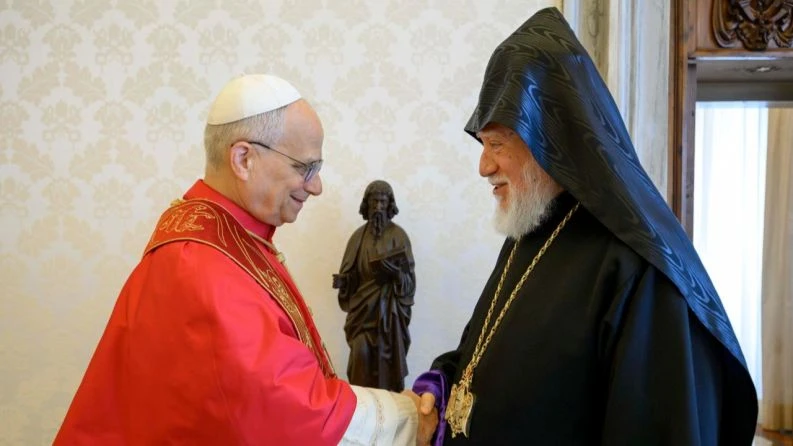Catholicos Aram I meets with Pope Leo, speaks about return of Karabakh Armenians, release of Armenian prisoners in Azerbaijan (PHOTOS)