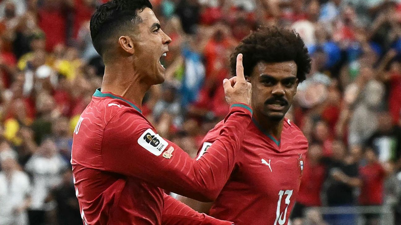 Ronaldo snaps goal drought, 1st to score at 6 WCs