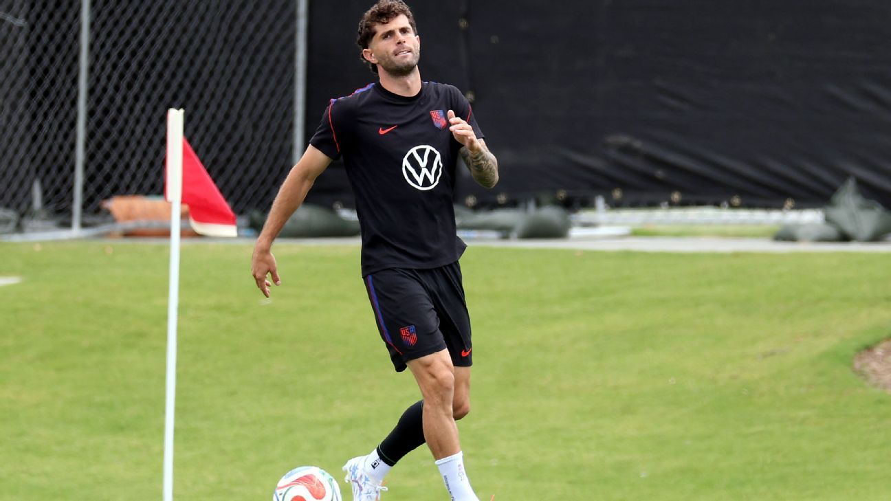 Pulisic ready, 'hoping to play' for U.S. vs. Türki...