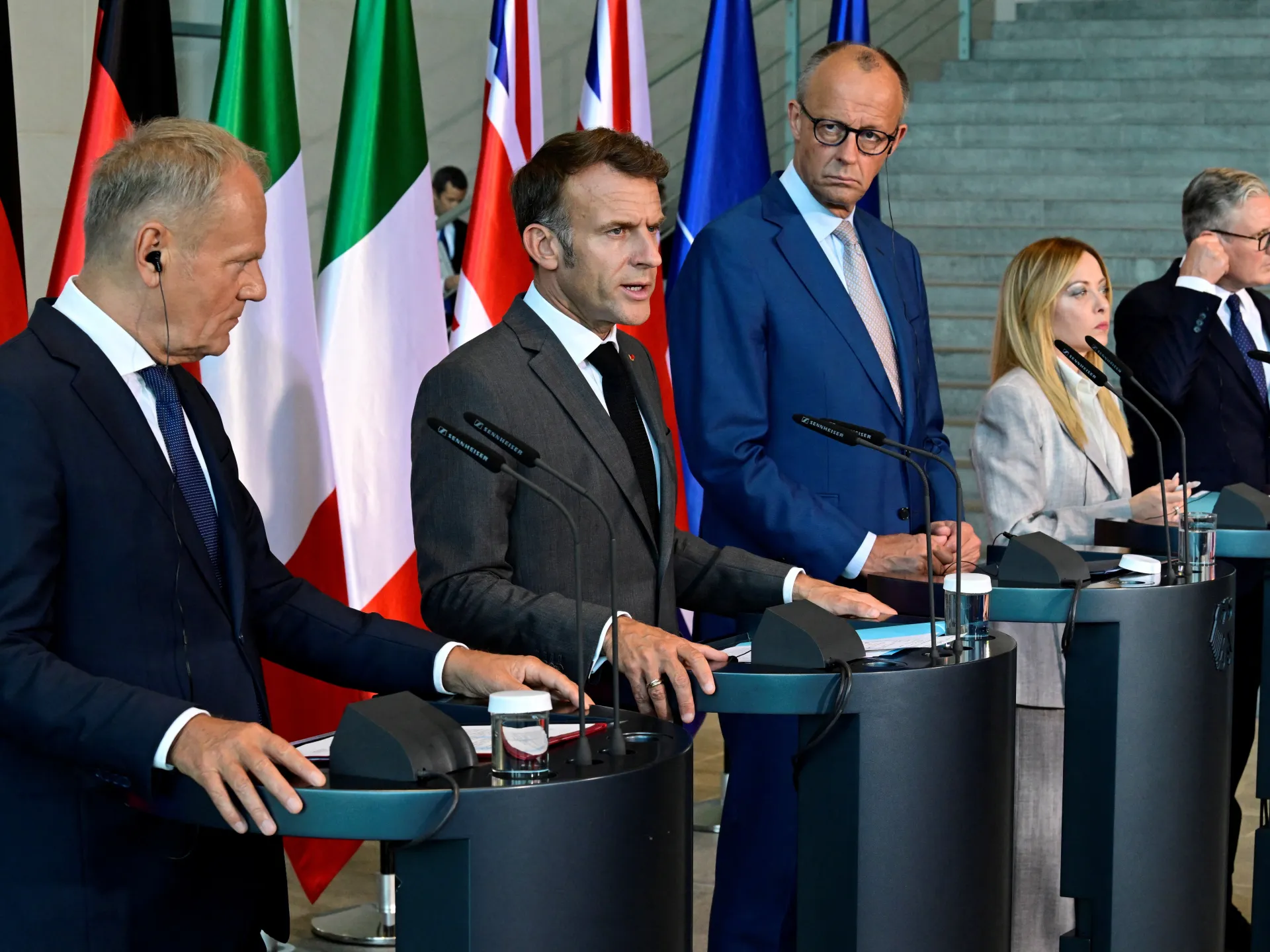 Top European leaders vow ‘strong’ support for Ukraine ahead of NATO summit