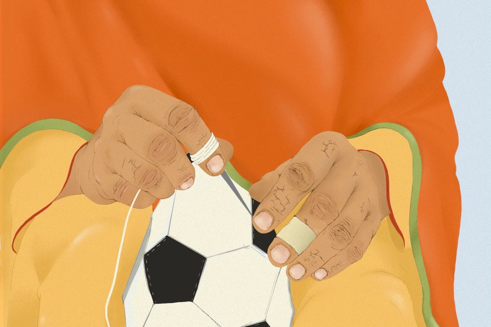 The hands behind the beautiful game