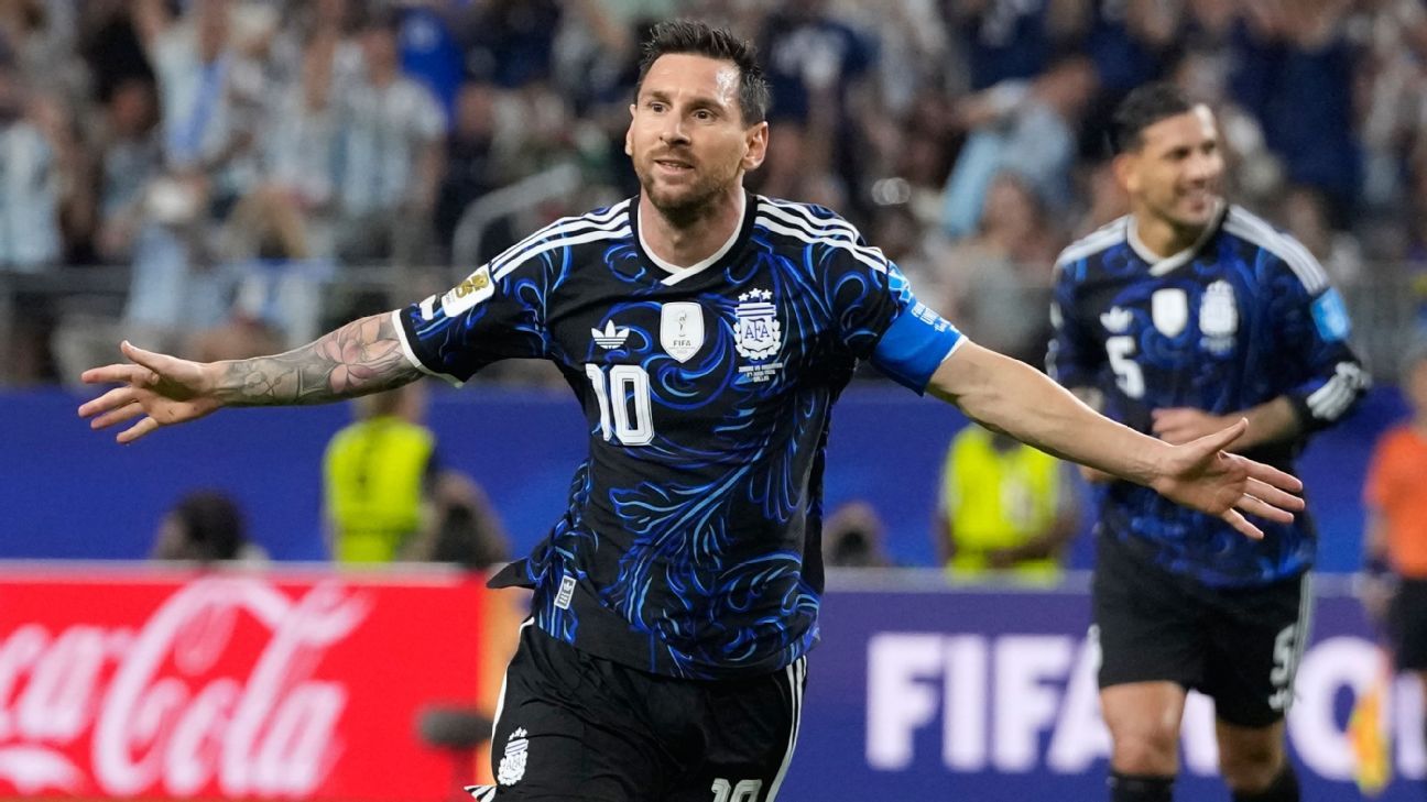 Messi nets again, Argentina earn third WC win