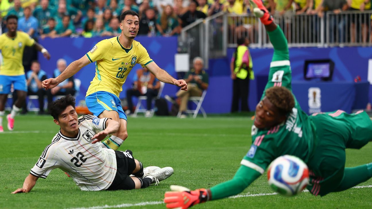 Brazil survive World Cup scare against Japan